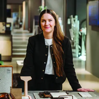 Gina Heltorp Andersen, kreativ leder for arkitektsalg i Flisekompaniet